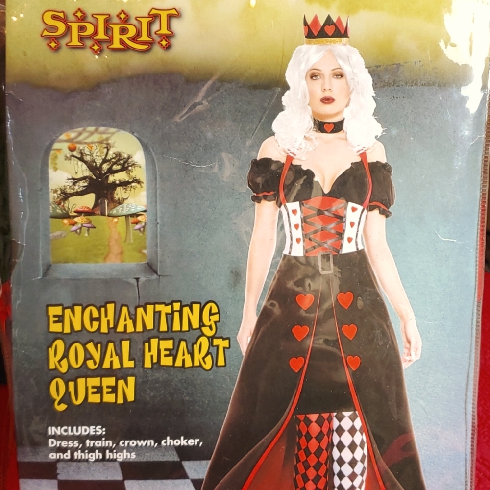 Wonderland Queen Of Hearts Adult Costume Small Medium 4 To 8 Dress More Hallowee